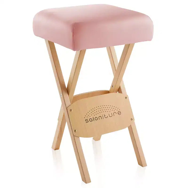 Sgabello per massaggi pieghevole in legno Saloniture con custodia per il trasporto