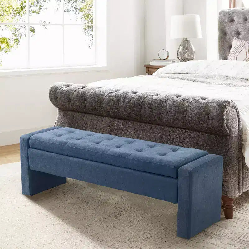 Panca portaoggetti imbottita trapuntata moderna Rebeca|ART OF LIVING DESIGN