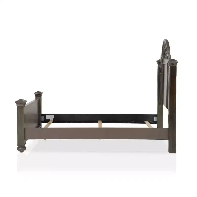 Set letto tradizionale Pennings 3 pz con 2 comodini grigi - HOMES: Inside + Out