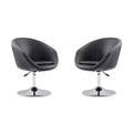 Set of 2 Hopper Wool Blend Adjustable Height Chairs - Manhattan Comfort