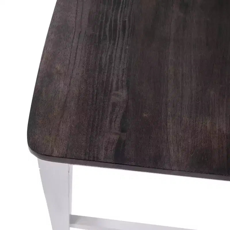 Flash Furniture Gwendolyn Set di 2 Sgabelli da Bar Moderni in Legno Massello di Grado Commerciale Stile Fattoria Altezza Bancone