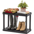 IRIS USA Plastic Garage Shelving Unit Storage Outdoor Indoor