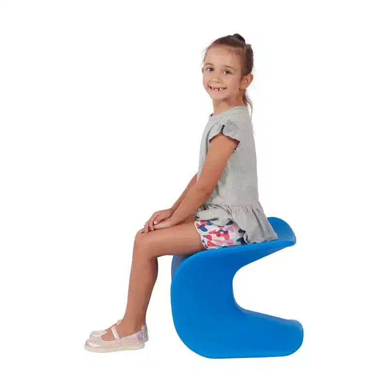 ECR4Kids Sgabello Wave Seat Perch, altezza seduta 35,5 cm - 38,3 cm, seduta flessibile, confezione da 2