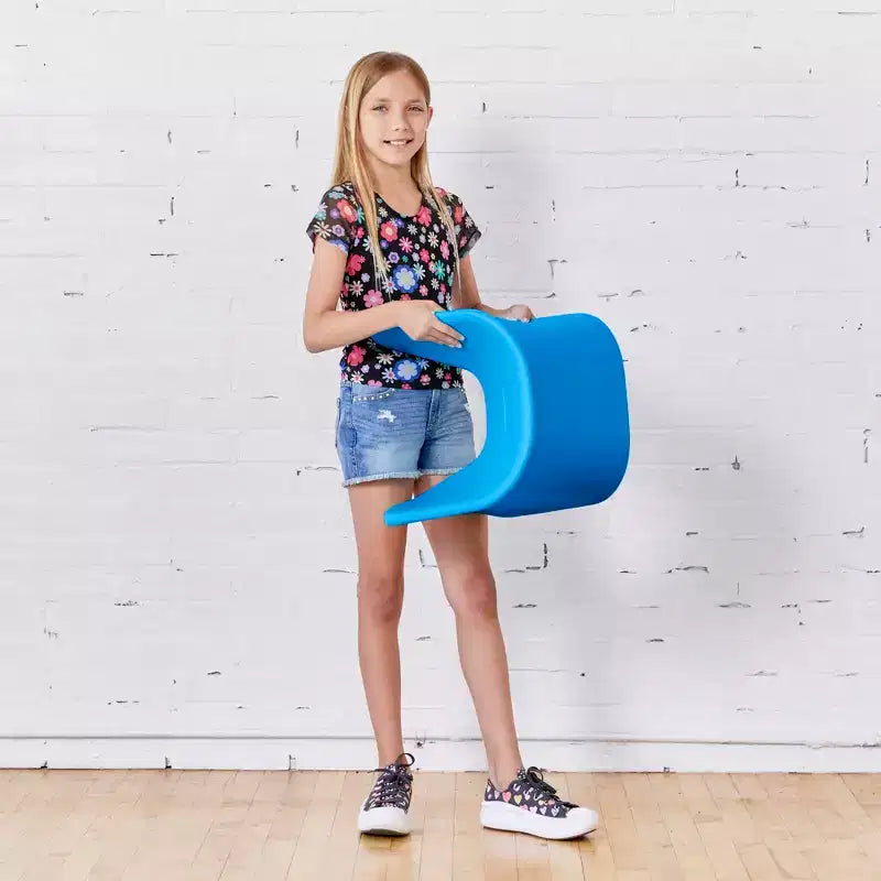 ECR4Kids Sgabello Wave Seat Perch, altezza seduta 35,5 cm - 38,3 cm, seduta flessibile, confezione da 2