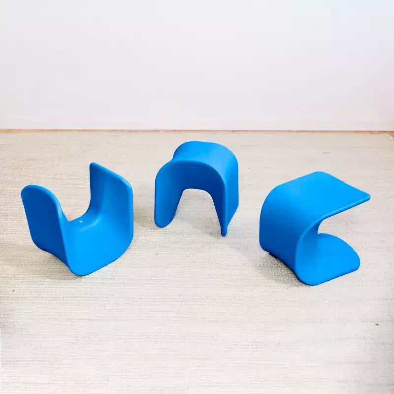ECR4Kids Sgabello Wave Seat Perch, altezza seduta 35,5 cm - 38,3 cm, seduta flessibile, confezione da 2