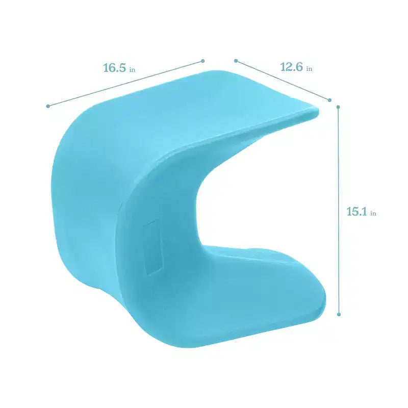ECR4Kids Sgabello Wave Seat Perch, altezza seduta 35,5 cm - 38,3 cm, seduta flessibile, confezione da 2