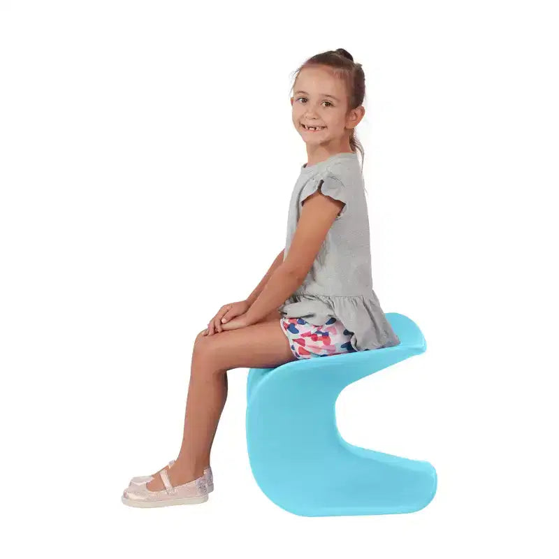 ECR4Kids Sgabello Wave Seat Perch, altezza seduta 35,5 cm - 38,3 cm, seduta flessibile, confezione da 2