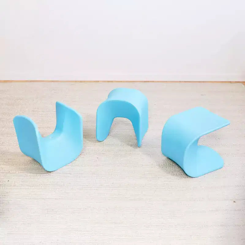 ECR4Kids Sgabello Wave Seat Perch, altezza seduta 35,5 cm - 38,3 cm, seduta flessibile, confezione da 2