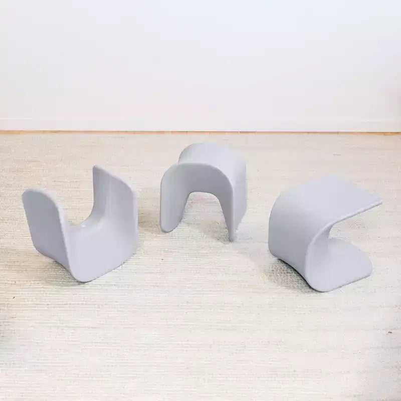 ECR4Kids Sgabello Wave Seat Perch, altezza seduta 35,5 cm - 38,3 cm, seduta flessibile, confezione da 2