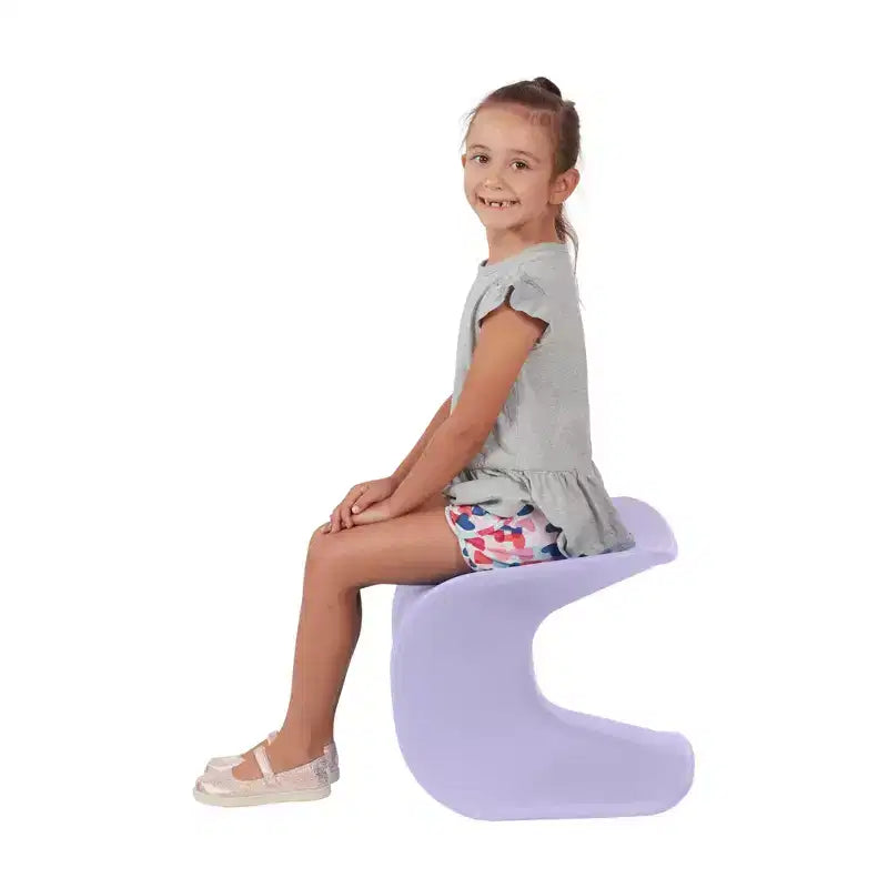 ECR4Kids Sgabello Wave Seat Perch, altezza seduta 35,5 cm - 38,3 cm, seduta flessibile, confezione da 2