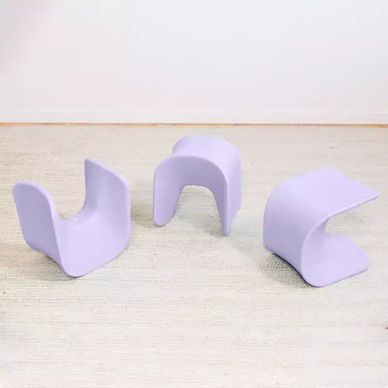 ECR4Kids Sgabello Wave Seat Perch, altezza seduta 35,5 cm - 38,3 cm, seduta flessibile, confezione da 2