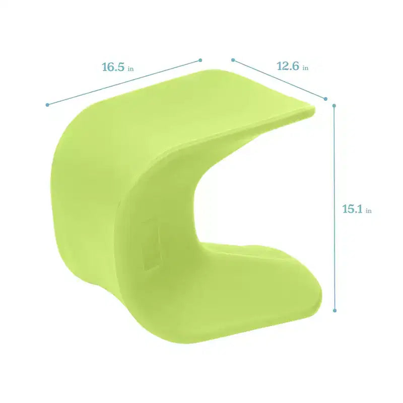 ECR4Kids Sgabello Wave Seat Perch, altezza seduta 35,5 cm - 38,3 cm, seduta flessibile, confezione da 2