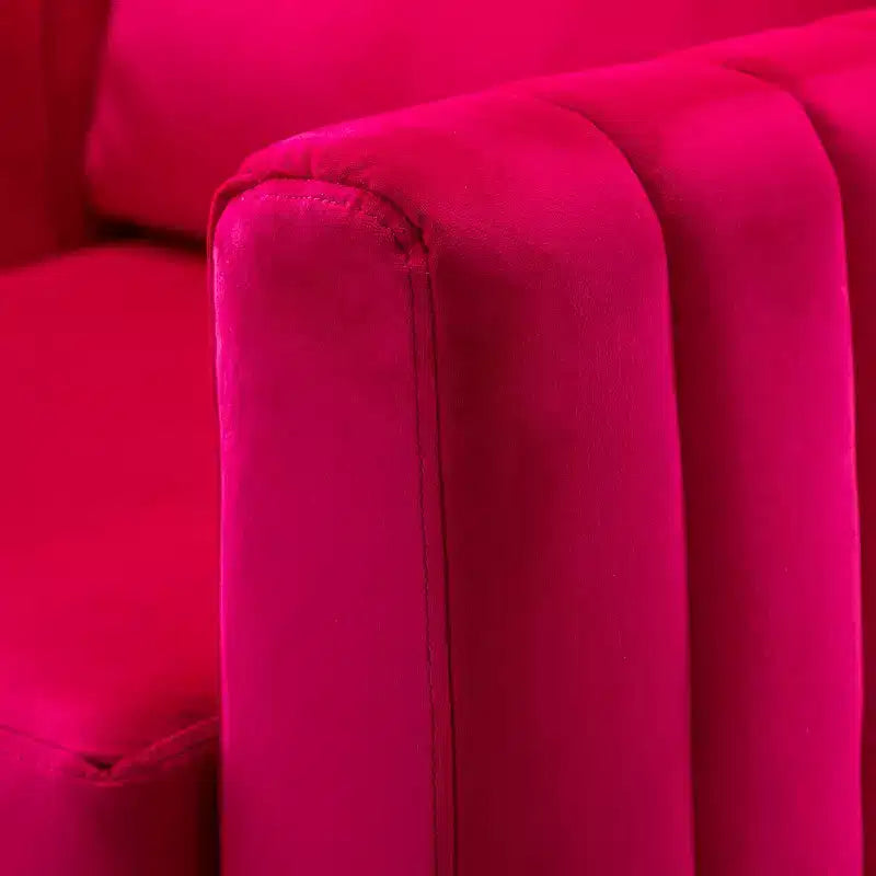 Set di 2 Poltrone Club Imbottite Moderne Iapygia con Piedini in Metallo per Camera da Letto | ART OF LIVING DESIGNS