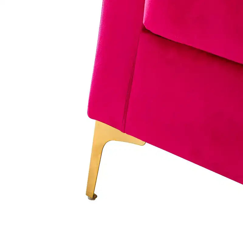 Set di 2 Poltrone Club Imbottite Moderne Iapygia con Piedini in Metallo per Camera da Letto | ART OF LIVING DESIGNS