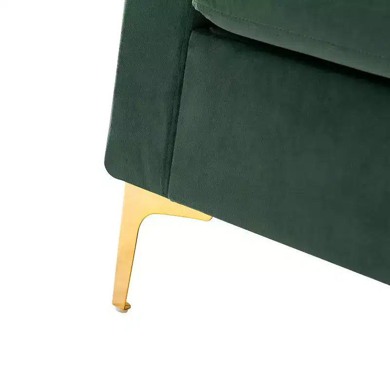 Set di 2 Poltrone Club Imbottite Moderne Iapygia con Piedini in Metallo per Camera da Letto | ART OF LIVING DESIGNS