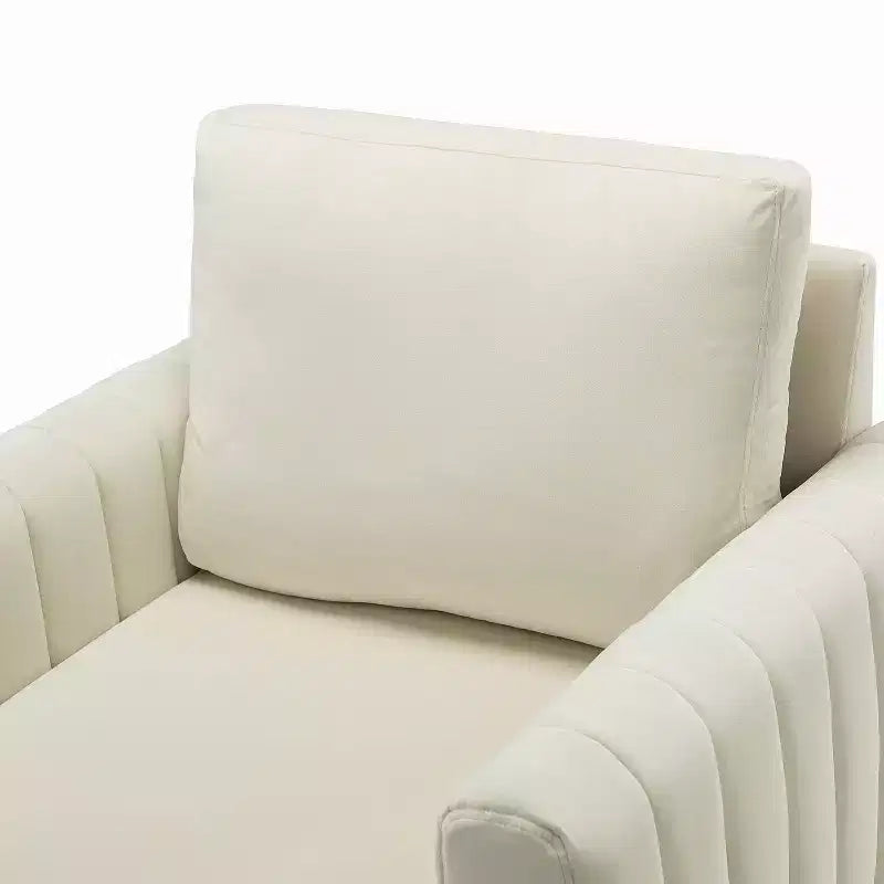 Set di 2 Poltrone Club Imbottite Moderne Iapygia con Piedini in Metallo per Camera da Letto | ART OF LIVING DESIGNS