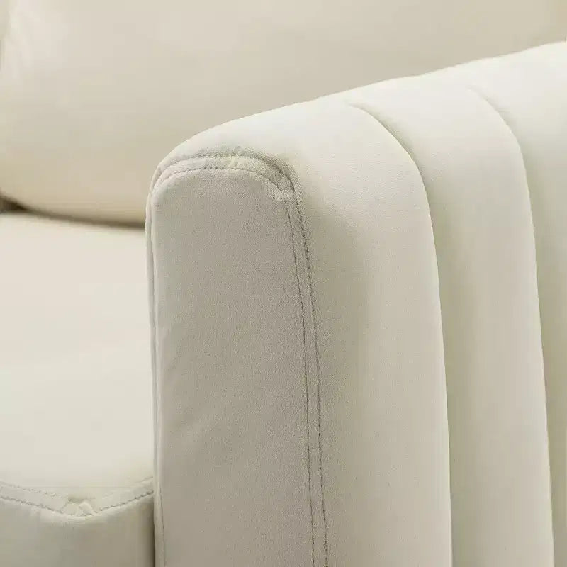 Set di 2 Poltrone Club Imbottite Moderne Iapygia con Piedini in Metallo per Camera da Letto | ART OF LIVING DESIGNS