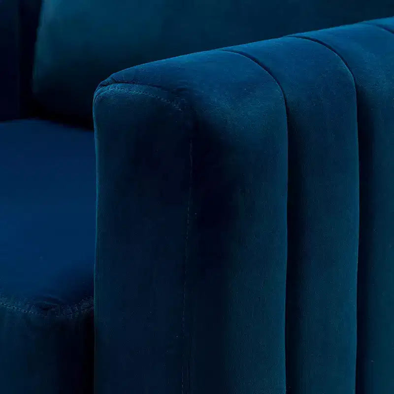 Set di 2 Poltrone Club Imbottite Moderne Iapygia con Piedini in Metallo per Camera da Letto | ART OF LIVING DESIGNS