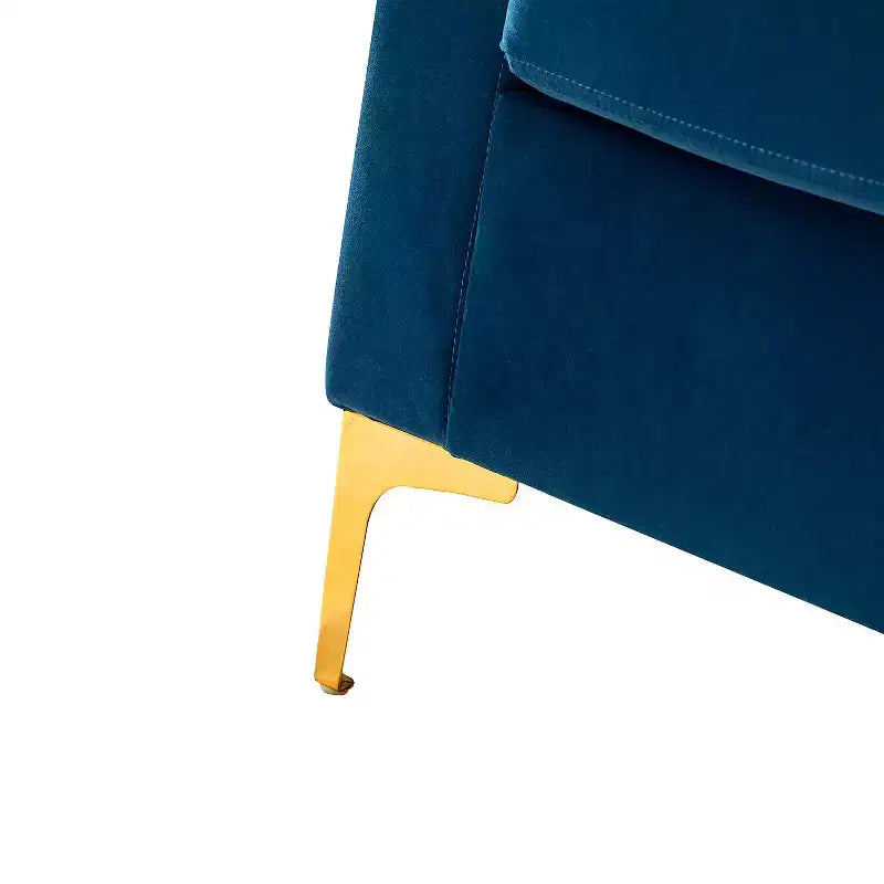 Set di 2 Poltrone Club Imbottite Moderne Iapygia con Piedini in Metallo per Camera da Letto | ART OF LIVING DESIGNS