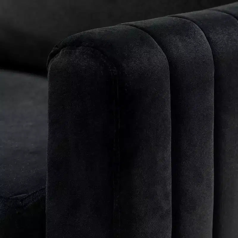 Set di 2 Poltrone Club Imbottite Moderne Iapygia con Piedini in Metallo per Camera da Letto | ART OF LIVING DESIGNS