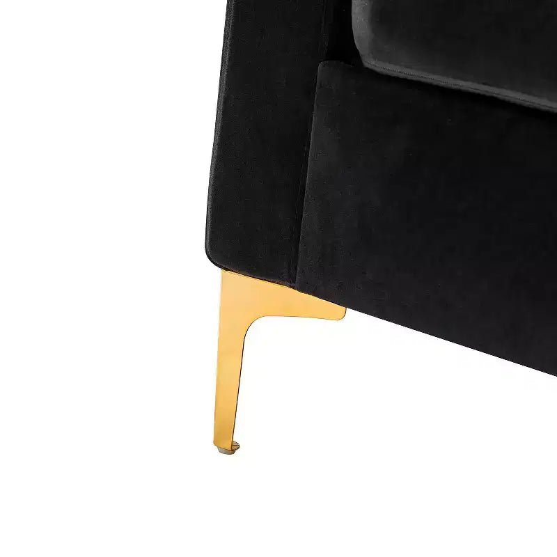 Set di 2 Poltrone Club Imbottite Moderne Iapygia con Piedini in Metallo per Camera da Letto | ART OF LIVING DESIGNS