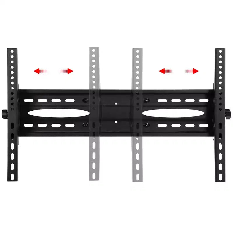 Supporto TV mobile moderno regolabile Yaheetech, carrello TV nero