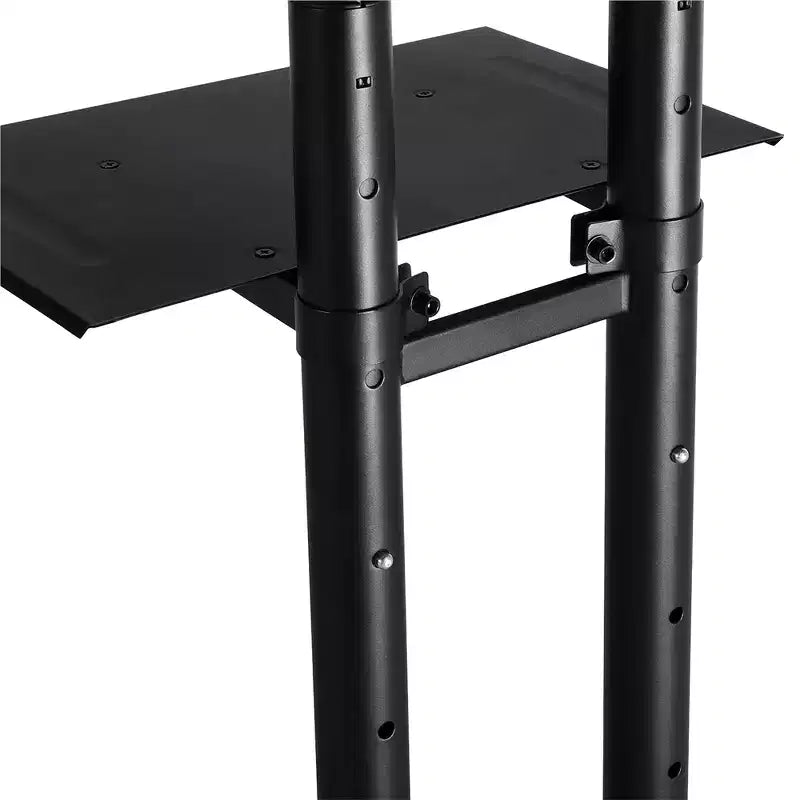Supporto TV mobile moderno regolabile Yaheetech, carrello TV nero