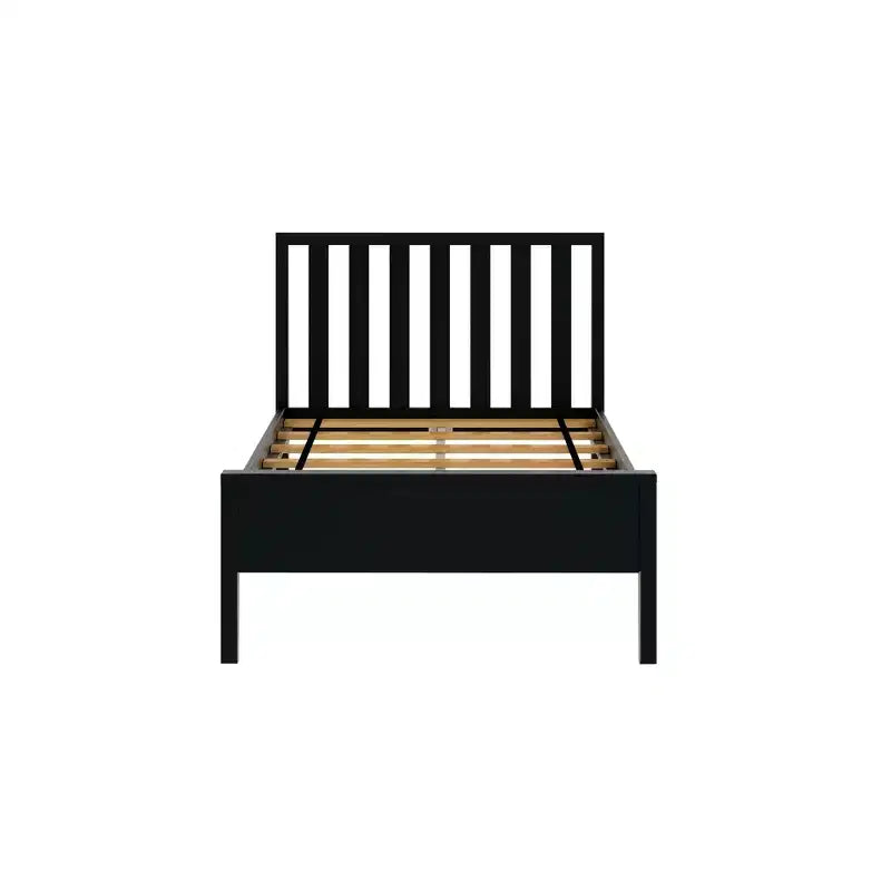 Max & Lily Letto Matrimoniale Scandinavo, Struttura in Legno Massiccio con Testiera