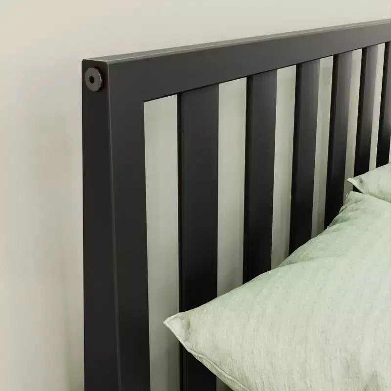 Max & Lily Letto Matrimoniale Scandinavo, Struttura in Legno Massiccio con Testiera