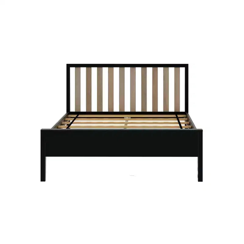 Max & Lily Struttura letto scandinava a una piazza e mezza, piattaforma letto in legno massello con testiera per bambini