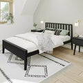 Max & Lily Struttura letto scandinava a una piazza e mezza, piattaforma letto in legno massello con testiera per bambini