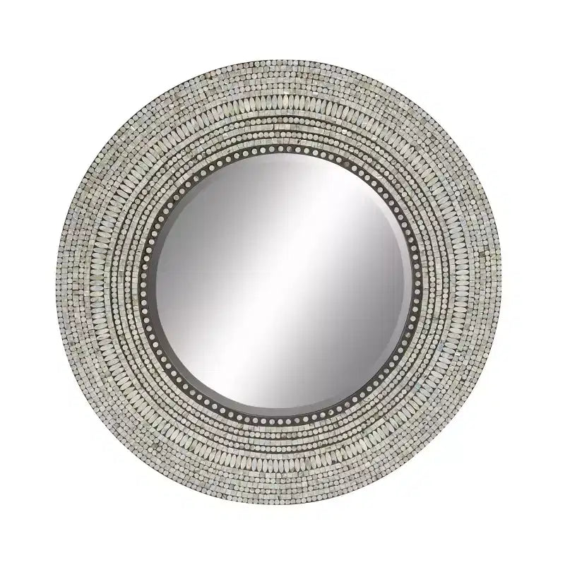 Wood Handmade Mosaic Wall Mirror - Olivia & May