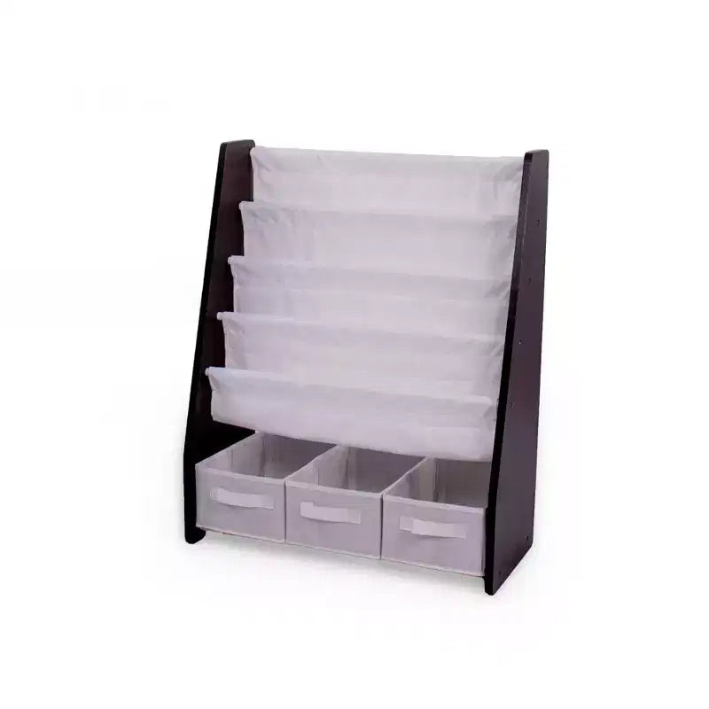 Libreria per bambini con 4 ripiani e contenitori in tessuto - Humble Crew