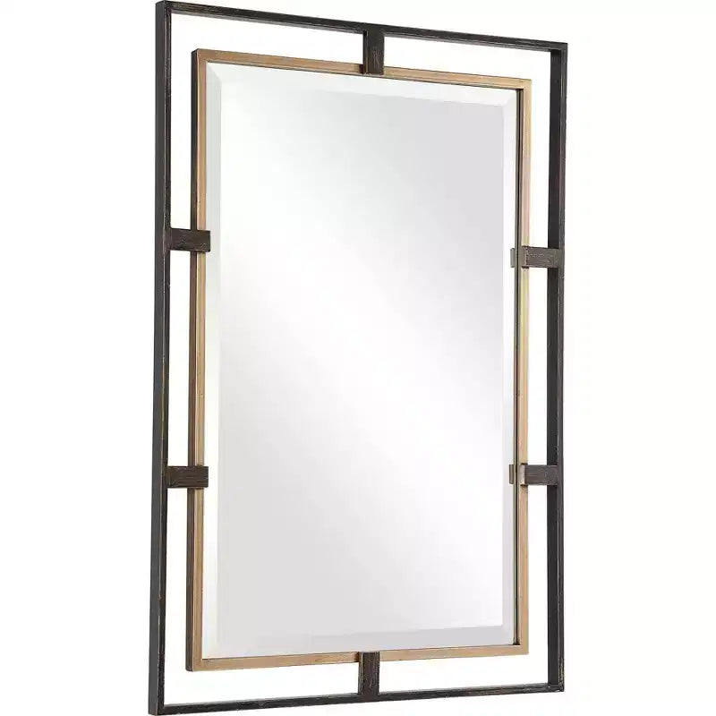 Specchio da Parete Rettangolare Uttermost Carrizo Bronzo Invecchiato 22 x 32