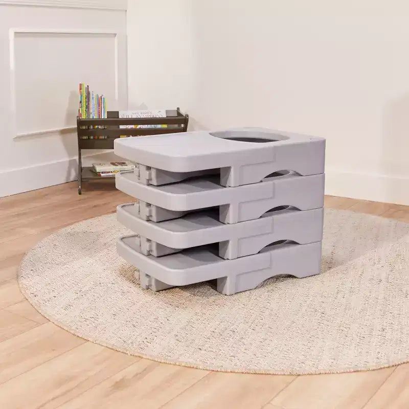 ECR4Kids Desk Attachment per sedia cubica Tri-Me, Mobili per bambini, Grigio chiaro