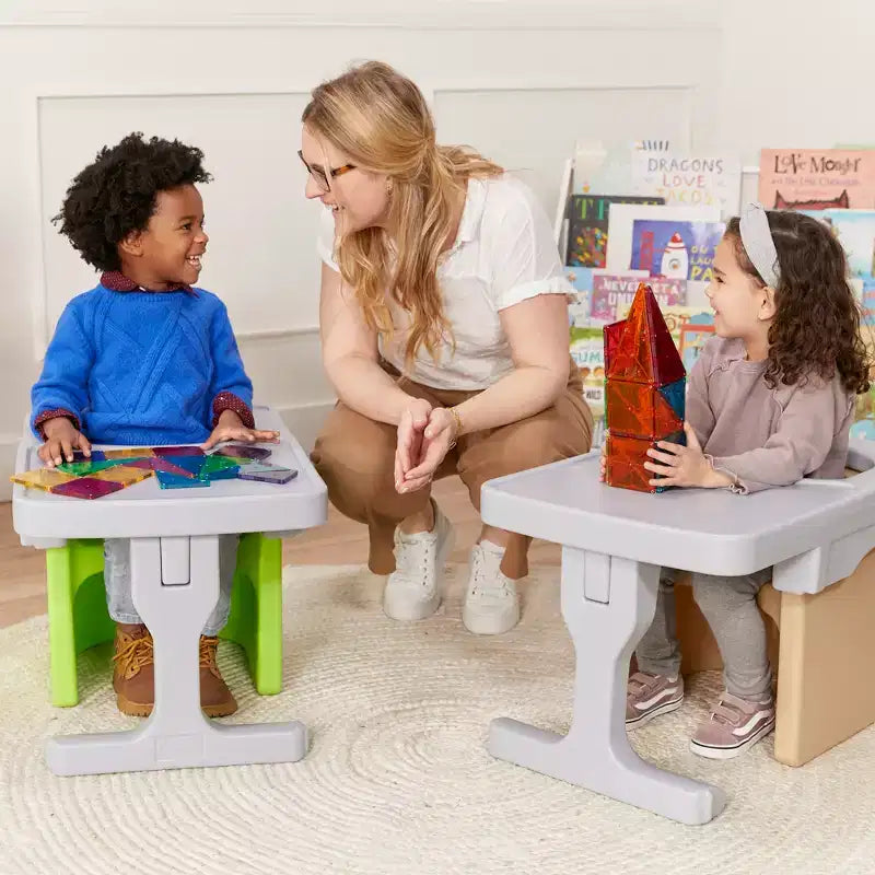 ECR4Kids Desk Attachment per sedia cubica Tri-Me, Mobili per bambini, Grigio chiaro