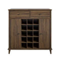 RealRooms Wexford Bar Cabinet, Walnut