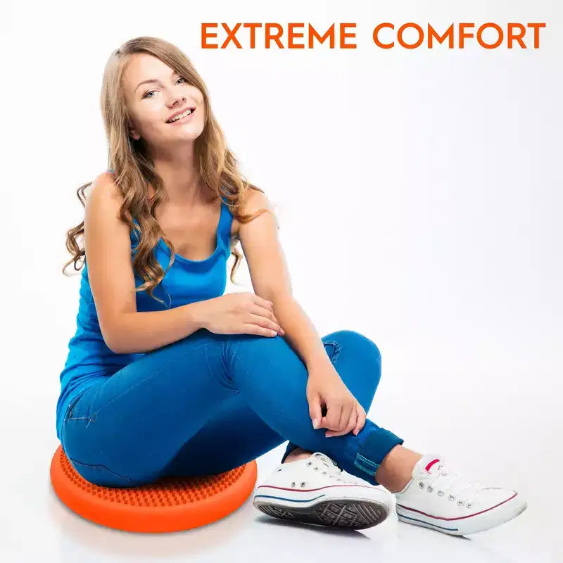 Cuscino sensoriale Bouncyband Big Wiggle Seat, arancione