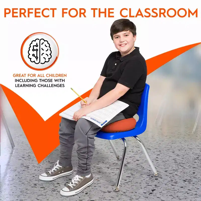Cuscino sensoriale Bouncyband Big Wiggle Seat, arancione