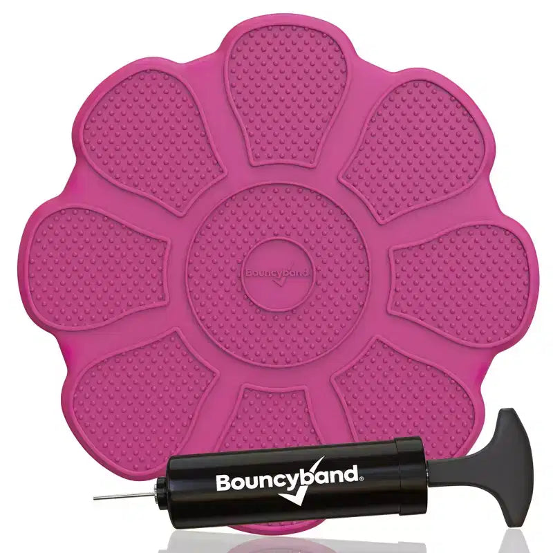 Cuscino sensoriale Bouncyband Wiggle Seat, Rosa a Fiore