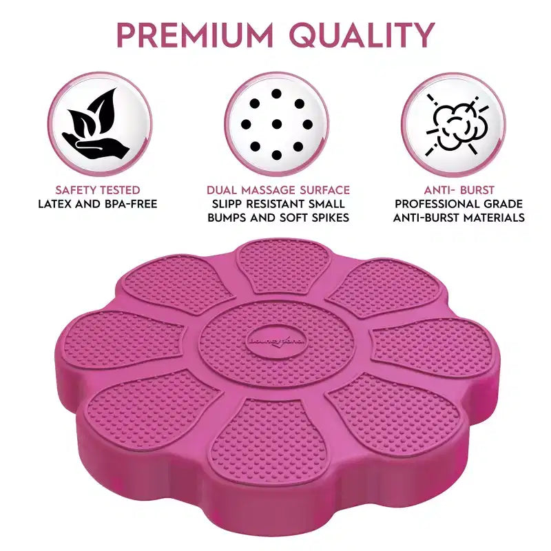 Cuscino sensoriale Bouncyband Wiggle Seat, Rosa a Fiore