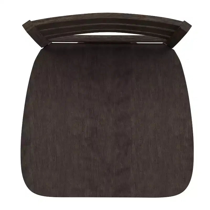 Sgabello da bar girevole in legno massello con schienale a scala, altezza bancone, qualità commerciale Liesel di Flash Furniture, con sedile in legno massello