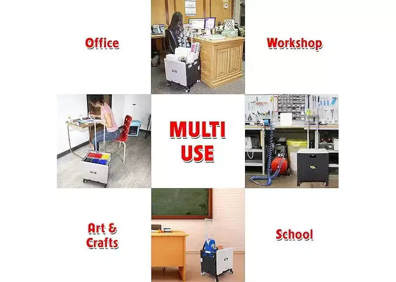 dbest products Quik Cart carrello con coperchio oscillante, quattro ruote girevoli, carrello multiuso con sedile, cesto pieghevole per uso intensivo con doppio manico telescopico