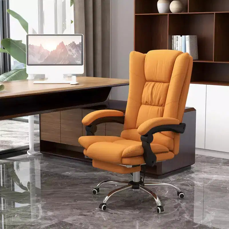 Sedia da ufficio Vinsetto con massaggio vibrante e calore, altezza regolabile, schienale alto, braccioli, poggiapiedi, sedia da computer comoda in pelle PU