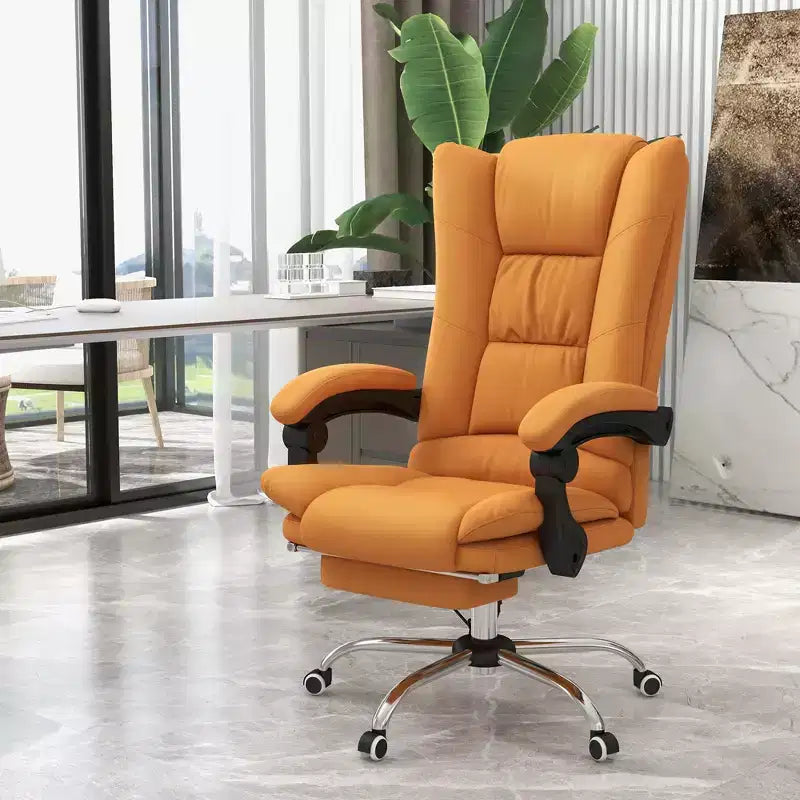 Sedia da ufficio Vinsetto con massaggio vibrante e calore, altezza regolabile, schienale alto, braccioli, poggiapiedi, sedia da computer comoda in pelle PU