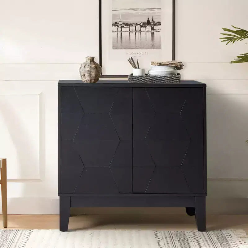 Lucinda 30" Mobiletto d'accento a 2 ante alto con ripiani regolabili | HULALA HOME