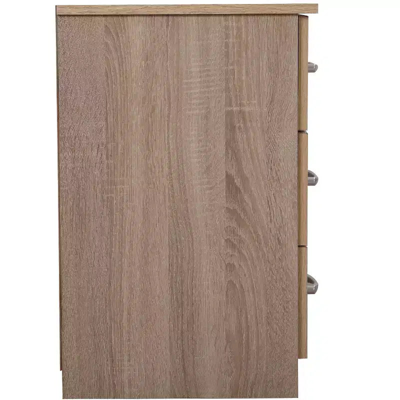 Comodino Passion Furniture Boston con 3 cassetti (61 cm H x 46 cm L x 41 cm P)