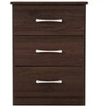 Passion Furniture Boston 3-Drawer Nightstand (24 in. H x 18 in. W x 16 in. D)