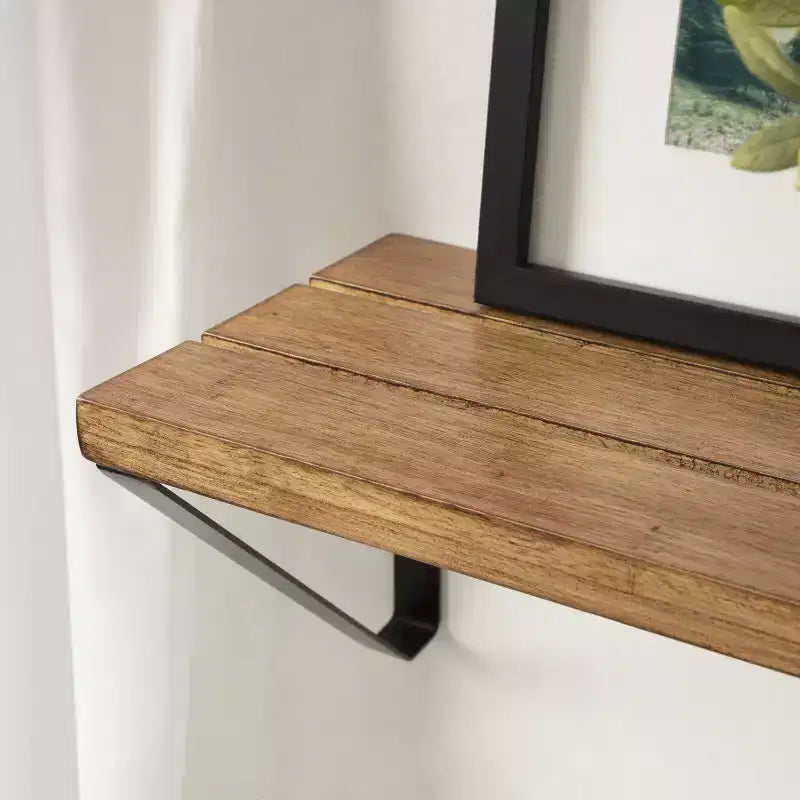 Mensole galleggianti in legno rettangolari Kate and Laurel Samuels, 24x8x8, marrone rustico
