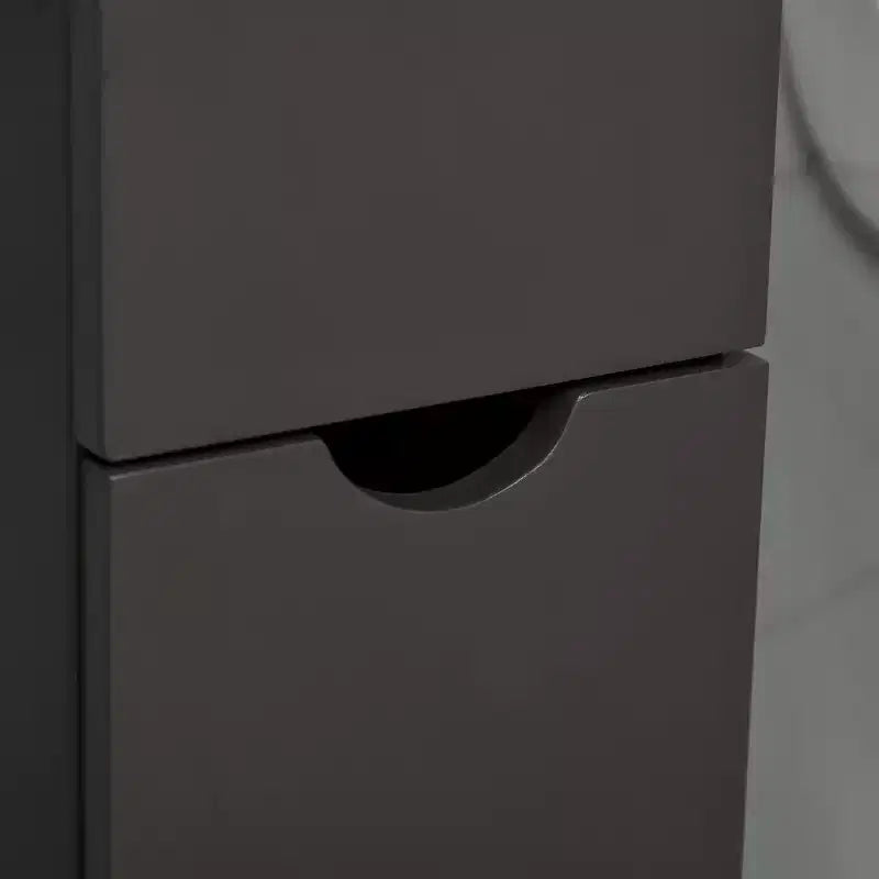 HOMCOM Mobiletto Alto da Bagno 137 cm, Armadio da Terra con 2 Ripiani e Cassetti, Organizer Verticale Salvaspazio